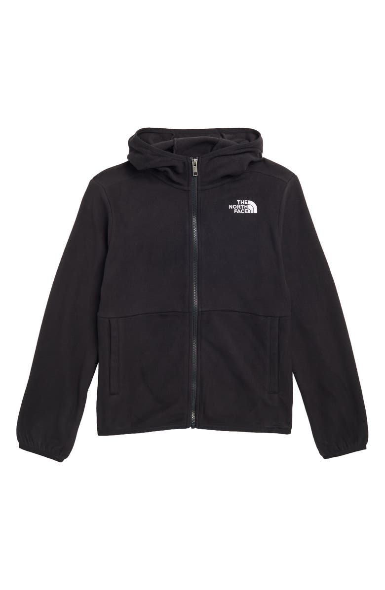 The North Face Kids' Glacier Zip Hoodie, Main, color, Tnf Black