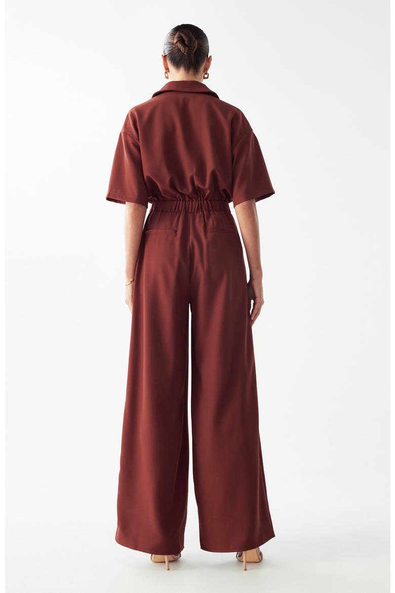 Ria Jumpsuit, Alternate, color, Brick Red