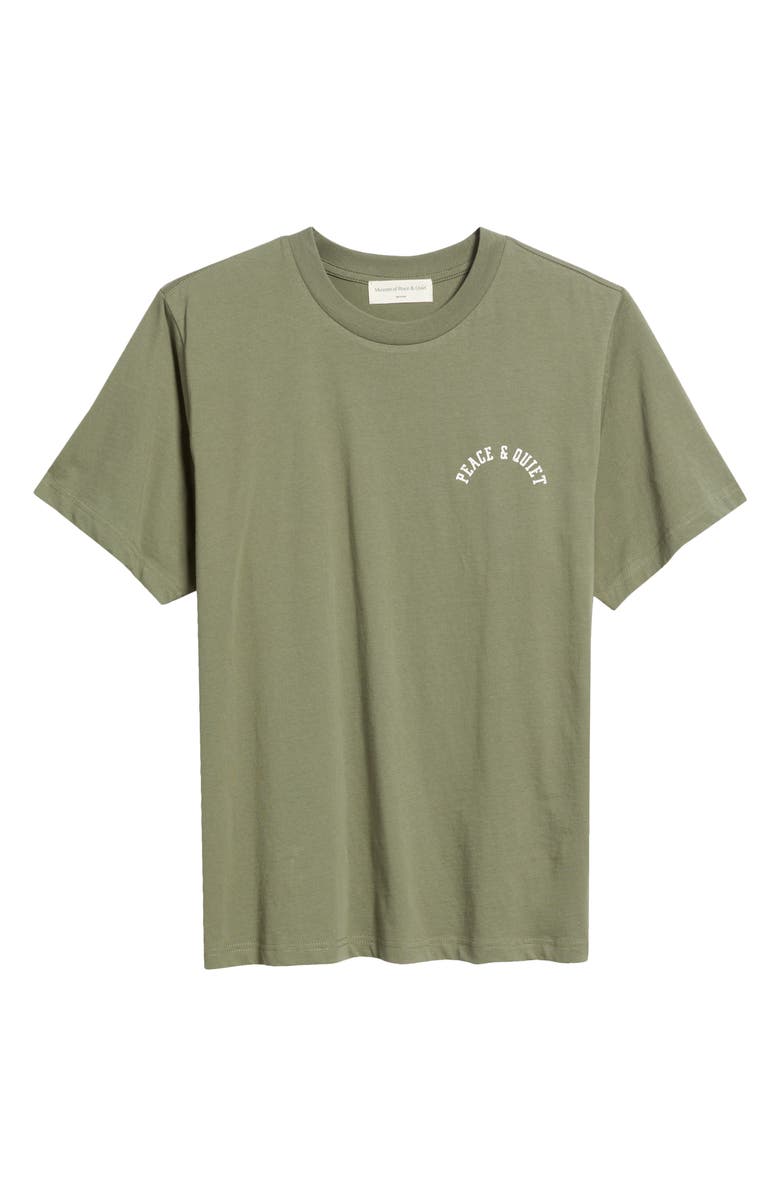 Museum of Peace & Quiet Arch Logo Pigment Dyed Graphic T-Shirt, Alternate, color, 