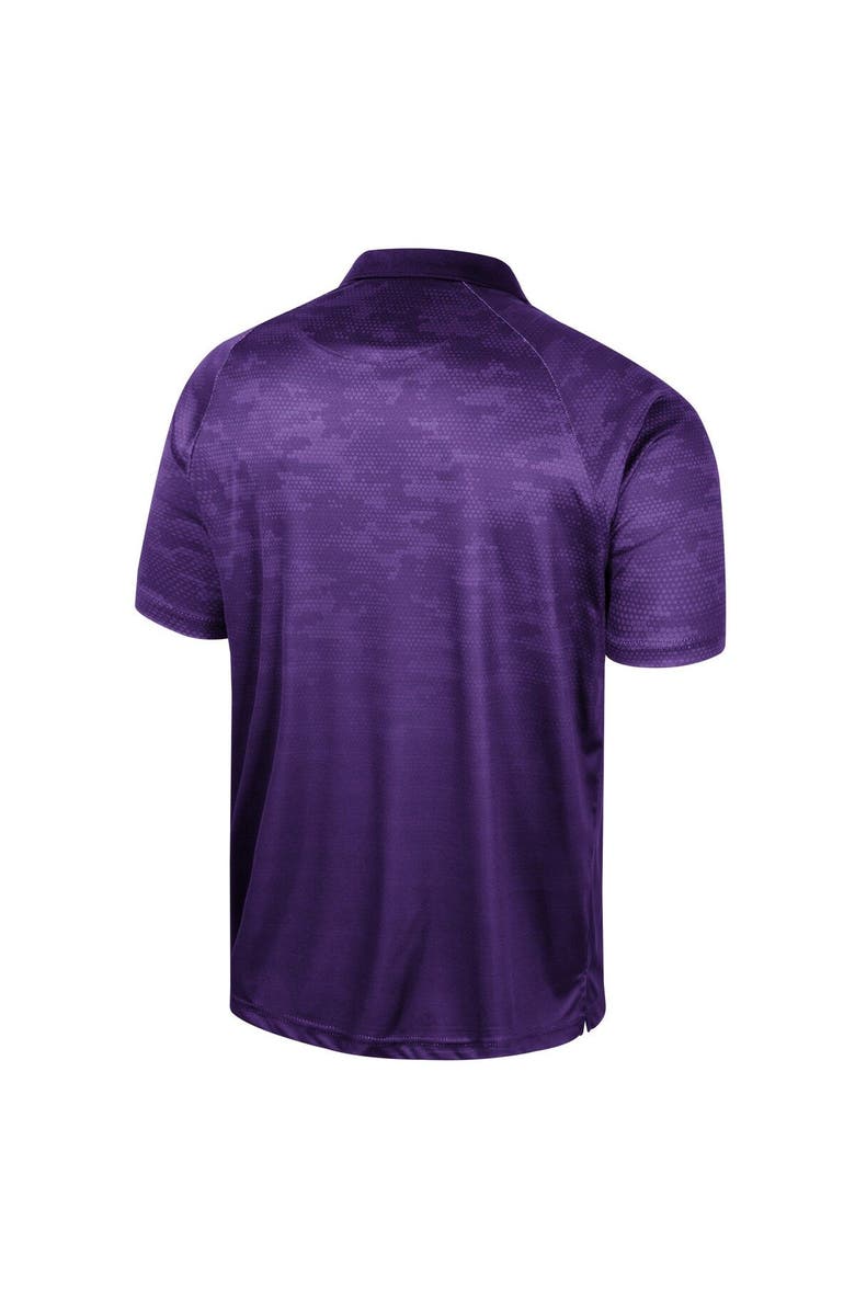 COLOSSEUM Men's Colosseum Purple Clemson Tigers Honeycomb Raglan Polo, Alternate, color, Purple