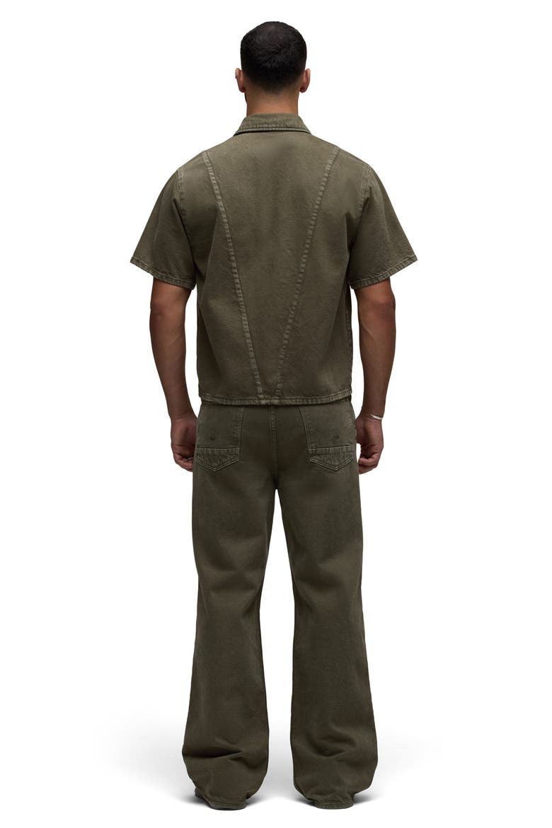 Carpenter Short Sleeve Shirt, Alternate, color, HILLSIDE