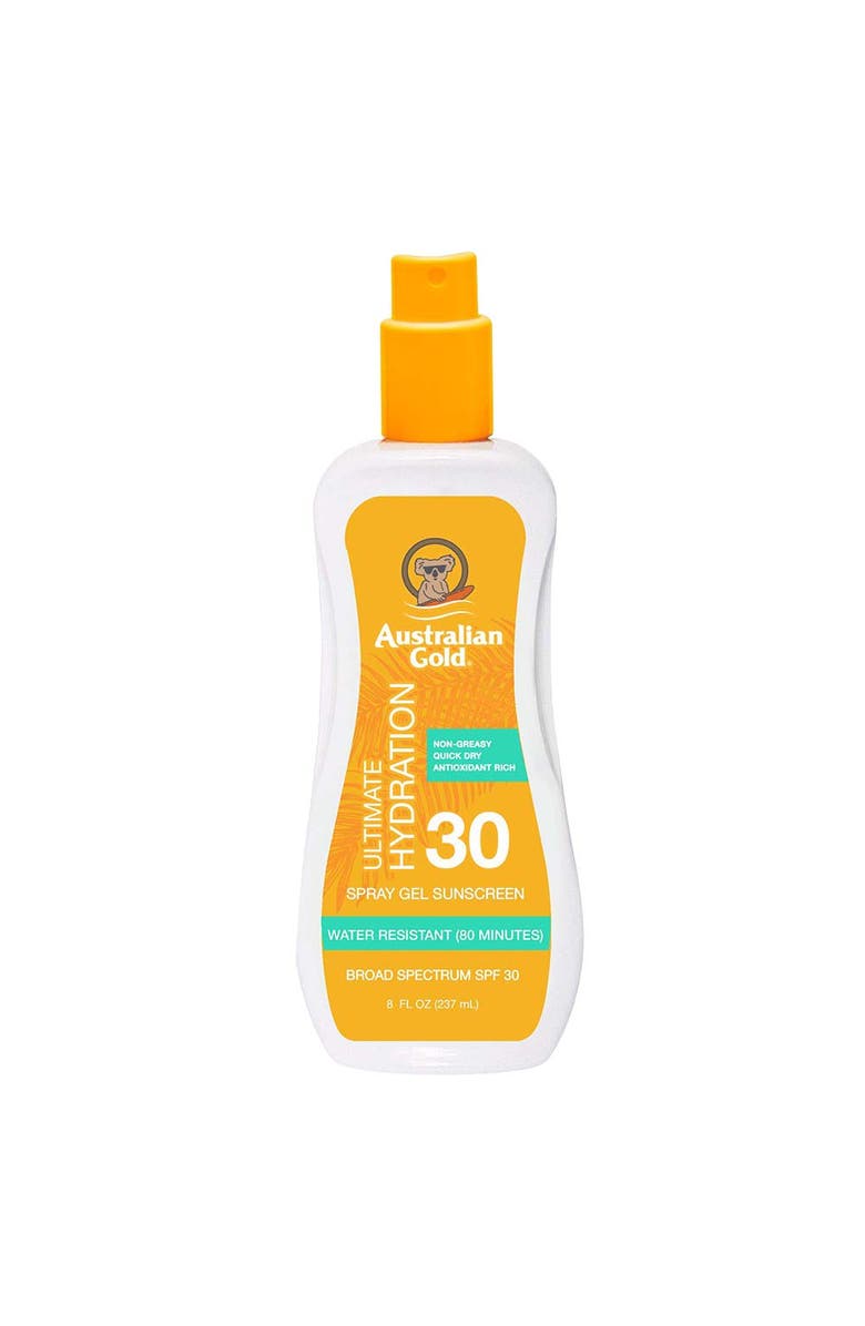 Australian Gold Ultimate Hydration SPF 30 Spray Gel, Main, color, 