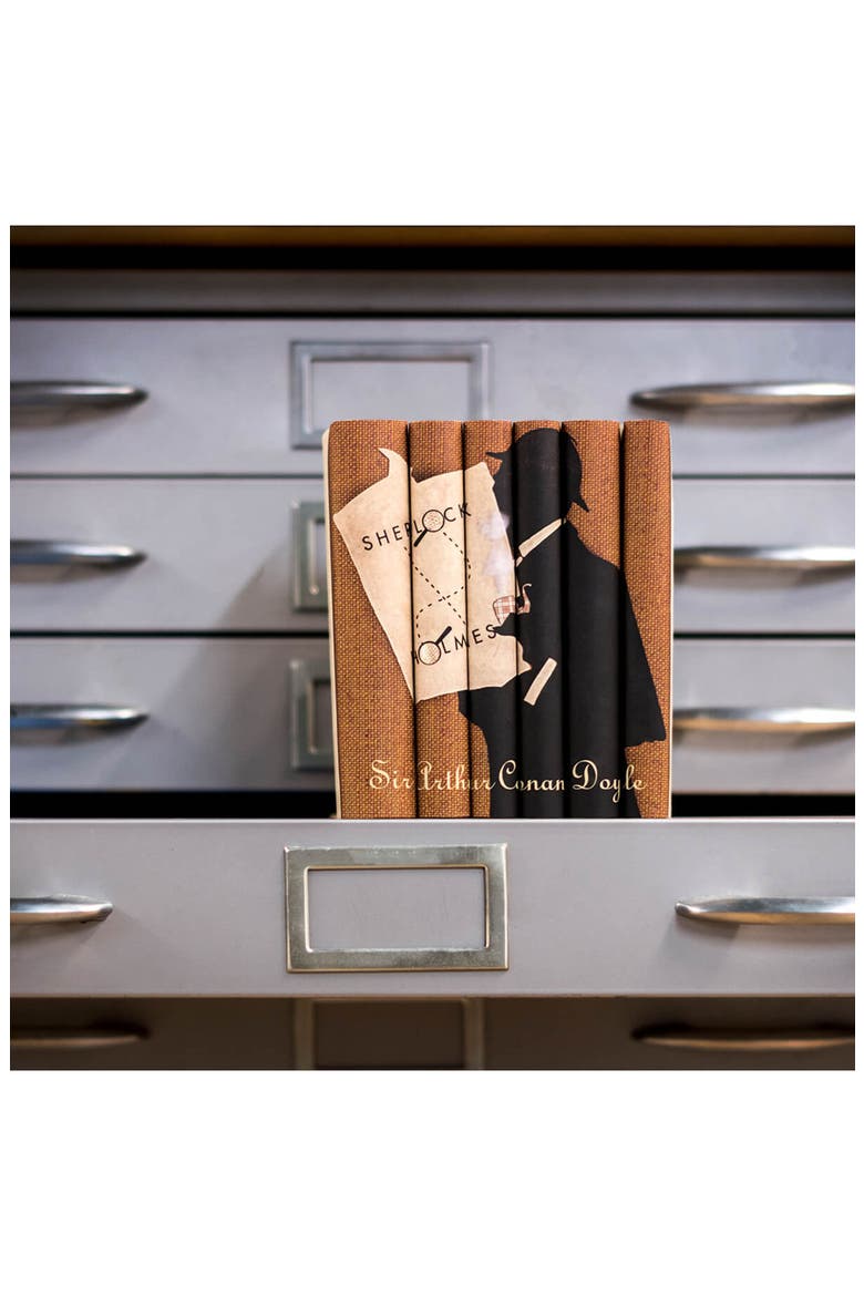 Sherlock Holmes Book Set, Alternate, color, Brown
