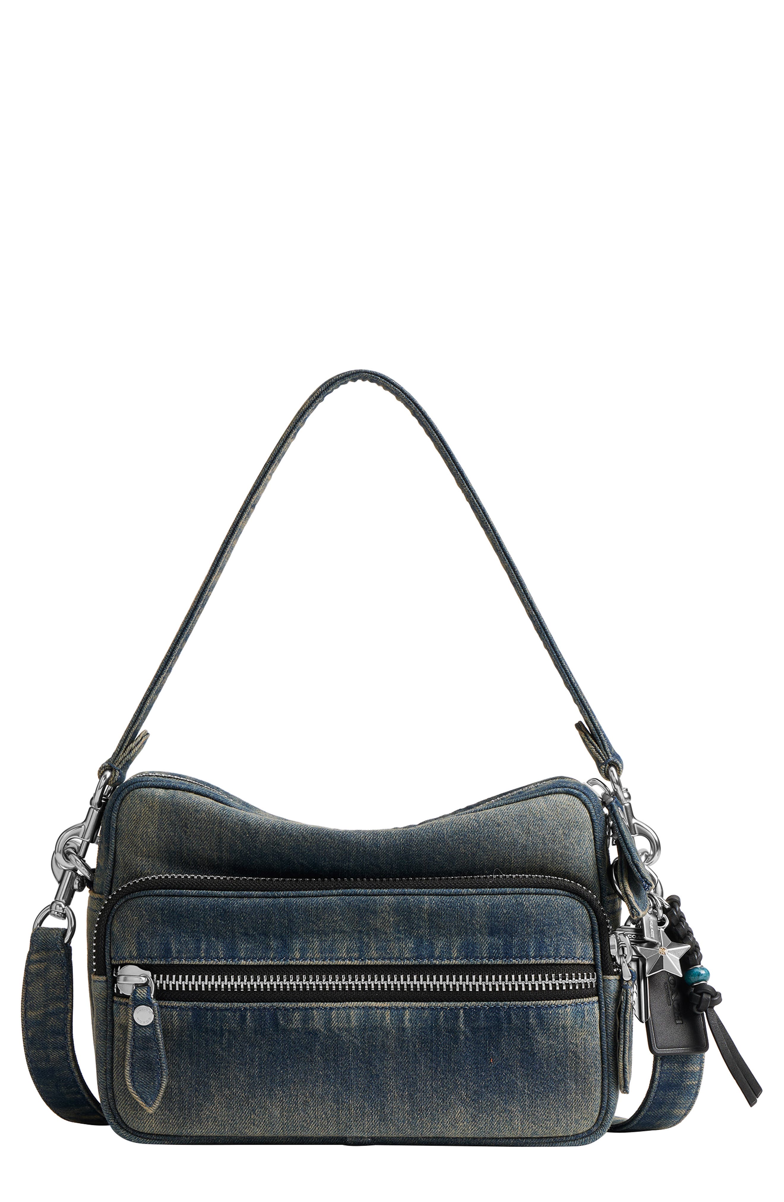 COACH Dakota Crossbody Bag in Cotton Denim, Main, color, 