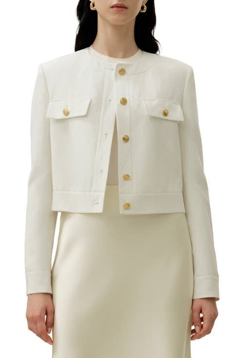 Mara Jacket in Silk Linen