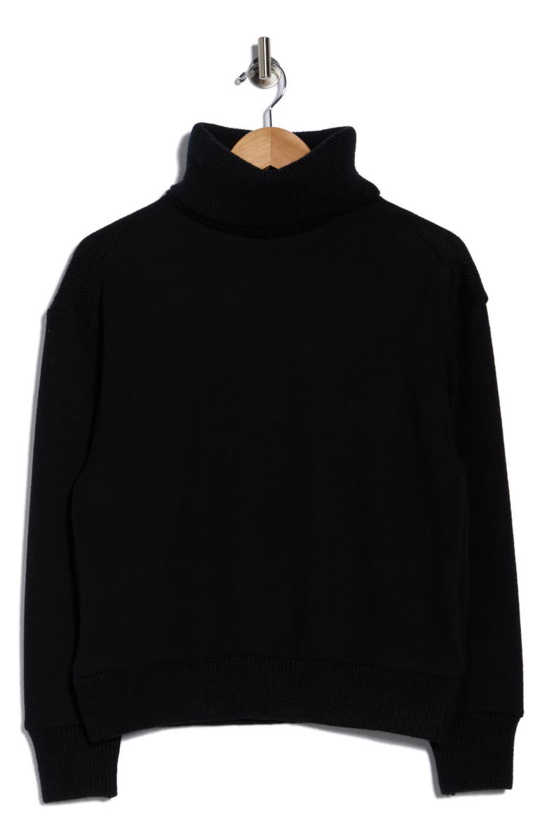 T Tahari Turtleneck Sweater, Alternate, color, Black