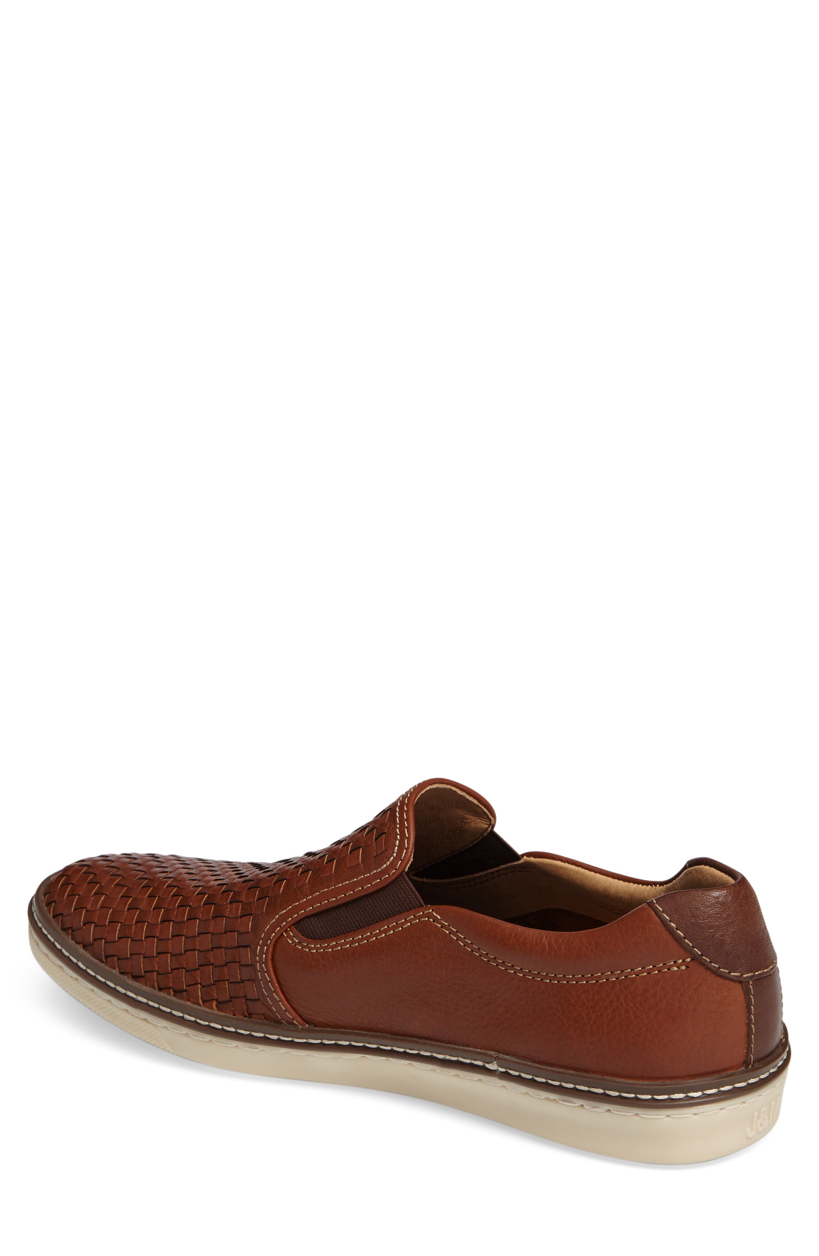 McGuffey Woven Slip-On Sneaker, Alternate, color, TAN LEATHER