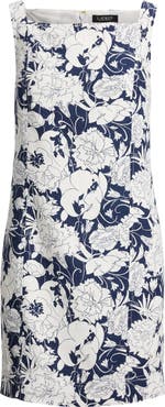 Lauren Ralph Lauren Richette Floral Linen Minidress
