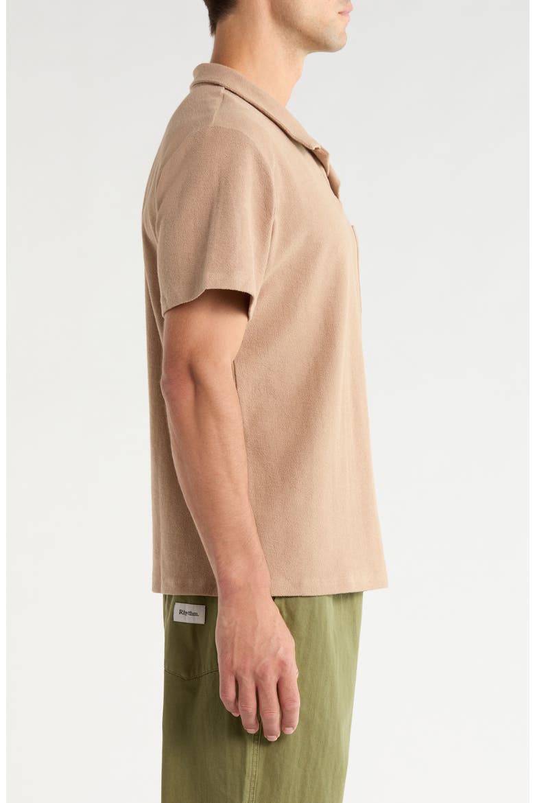 Cotton Terry Polo, Alternate, color, INCENSE