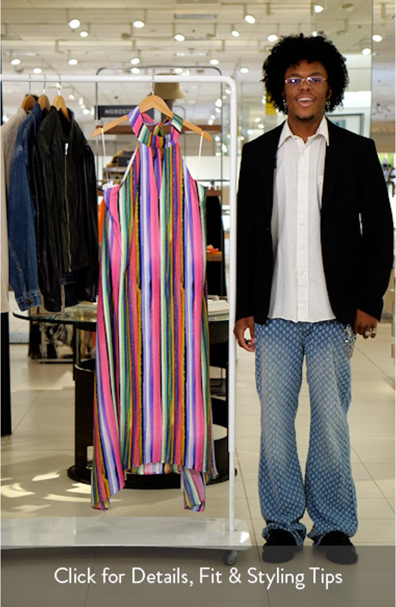 Stripe Shark-Bite Hem Sundress, sales video thumbnail