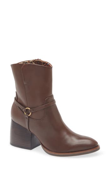 Korks Selena Block Heel Harness Boot In Brown