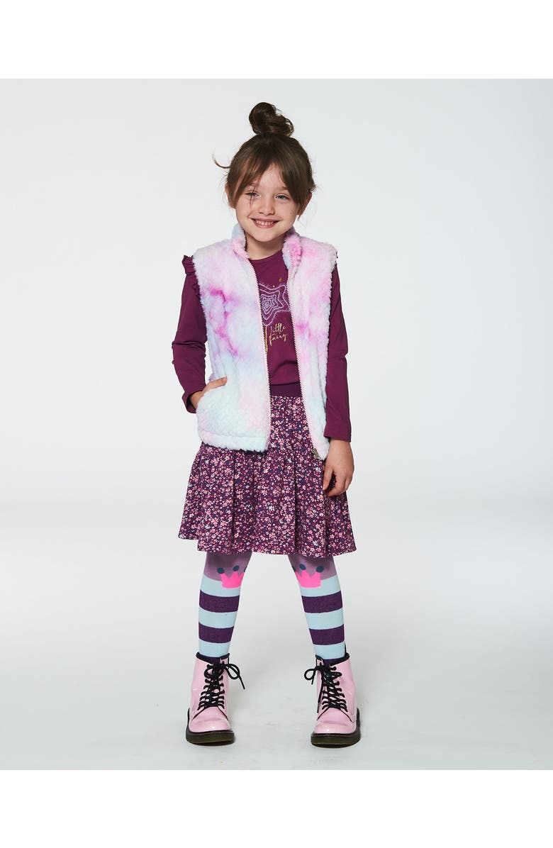 Deux par Deux Little Girl's Faux Fur Vest Multicolor, Alternate, color, 