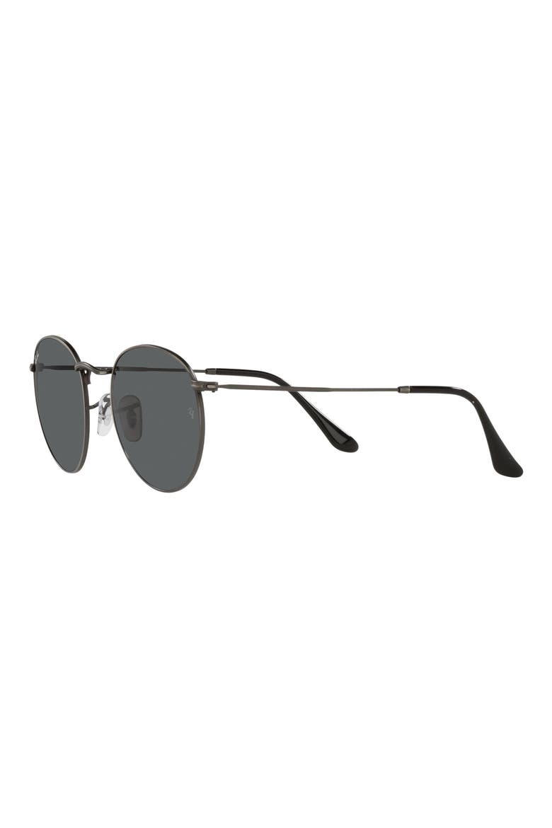 Icons 53mm Retro Sunglasses, Alternate, color, ANTIQUE GUNMETAL/ DARK GREY