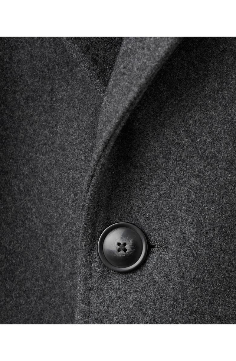 MANGO Long Wool Blend Coat, Alternate, color, Grey