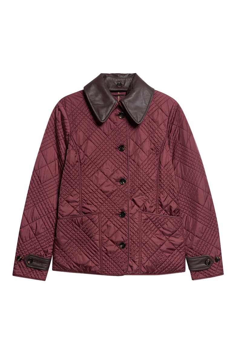 Fernleigh Quilted Nylon Jacket, Main, color, VINEYARD RED