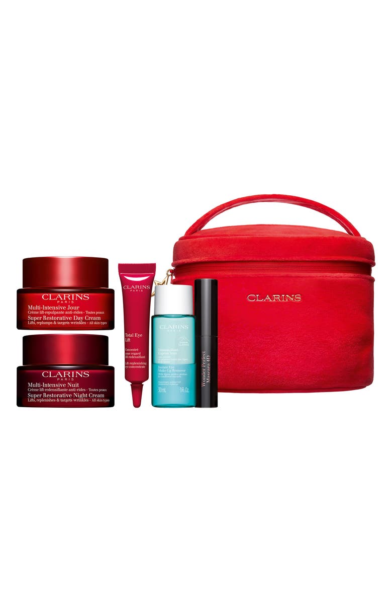 Clarins Super Restorative Anti-Aging Luxury Skin Care Set (Limited Edition) $348 Value, Main, color, 
