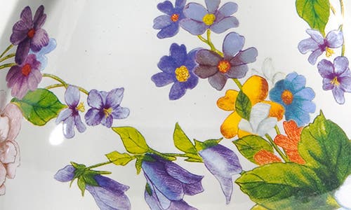 Mackenzie-childs White Flower Market Enameled Steel Pitcher