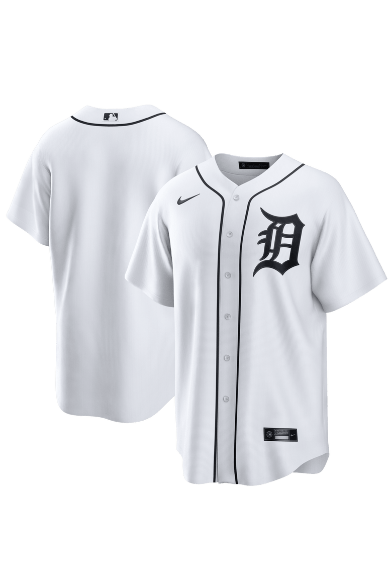 Men's Nike White Detroit Tigers Home Replica Jersey, Main, color, White