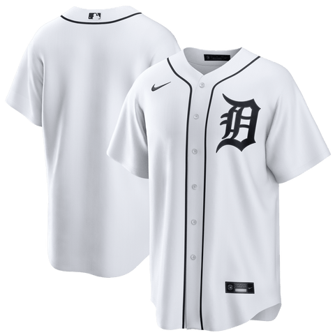Men's Nike White Detroit Tigers Home Replica Jersey