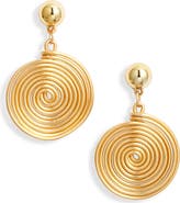 Kenneth Jay Lane Swirl Drop Earrings