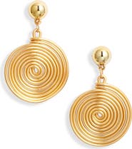 Kenneth Jay Lane Swirl Drop Earrings