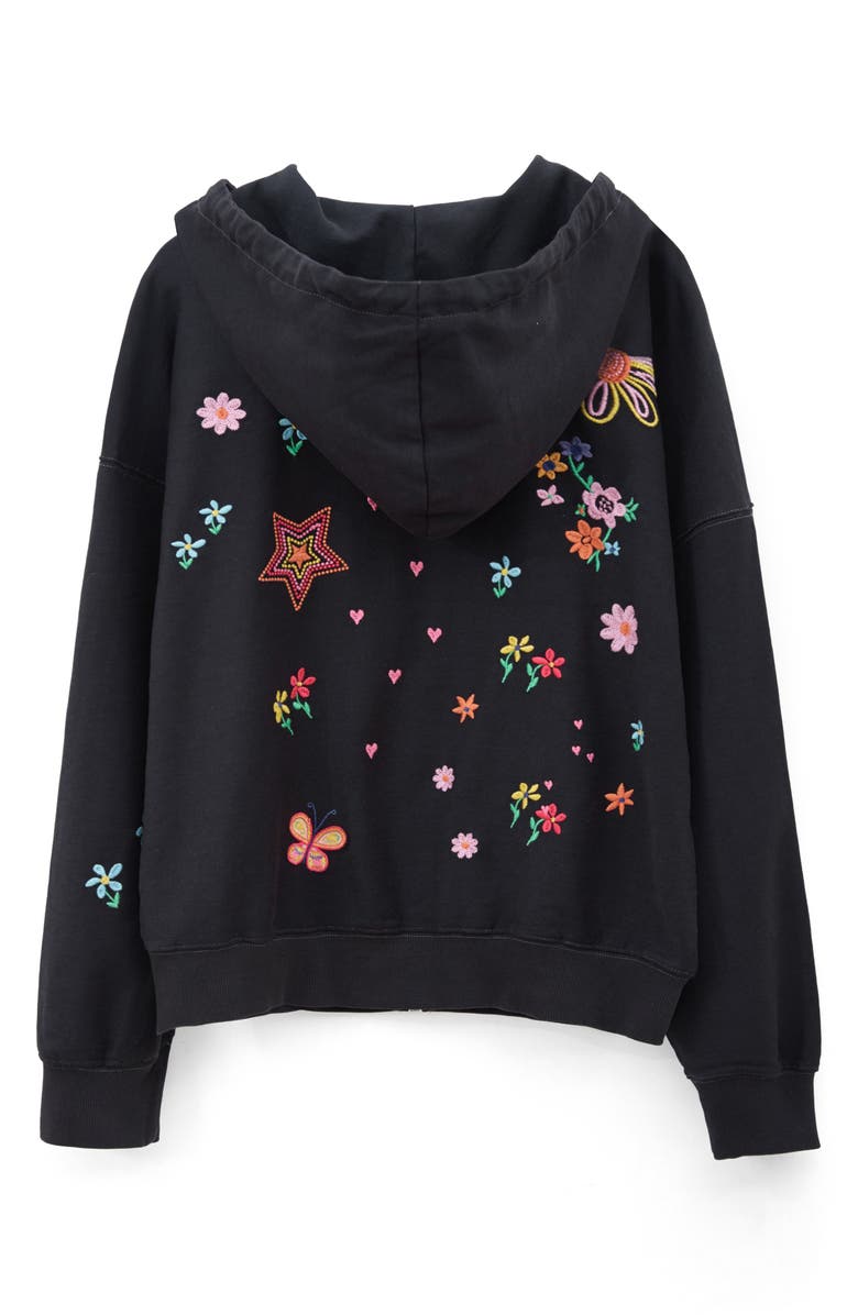 Billy T Sketchbook Embroidered Zip-Up Graphic Hoodie, Alternate, color, Bristol Black