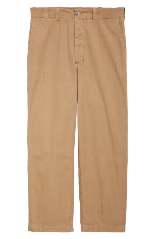 The Elder Statesman Silvano Norm Washed Cotton Pants In Khaki