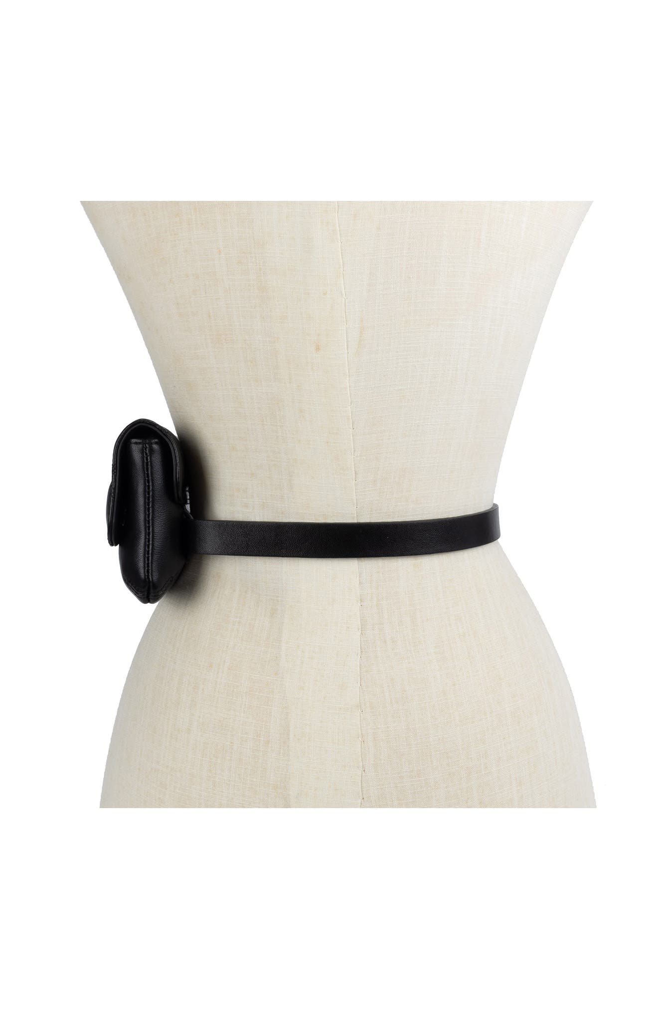 Kurt Geiger London Kensington Quilted Leather Belt Bag, Alternate, color, 