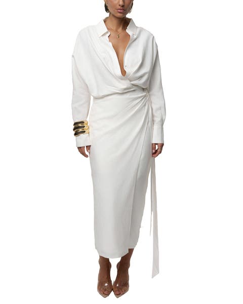 Skyline Wrap Midi Dress