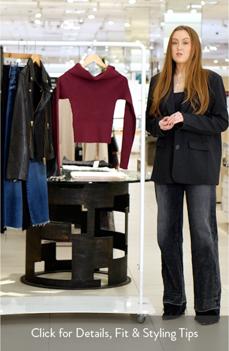 Morley Foldover Off the Shoulder Rib Sweater, sales video thumbnail