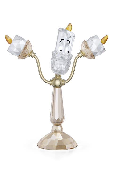 x Disney 'Beauty and the Beast' Lumière Crystal Figurine