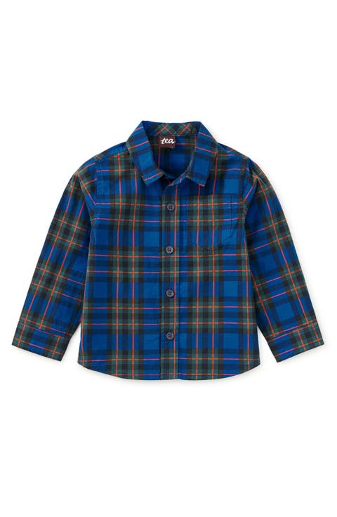 Plaid Button Up Shirt (Toddler, Little Kid & Big Kid)