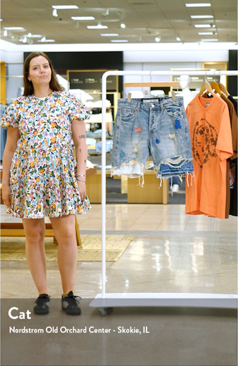 Horizon Distressed Denim Shorts, sales video thumbnail