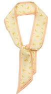 Kate Spade New York bold bananas silk skinny scarf