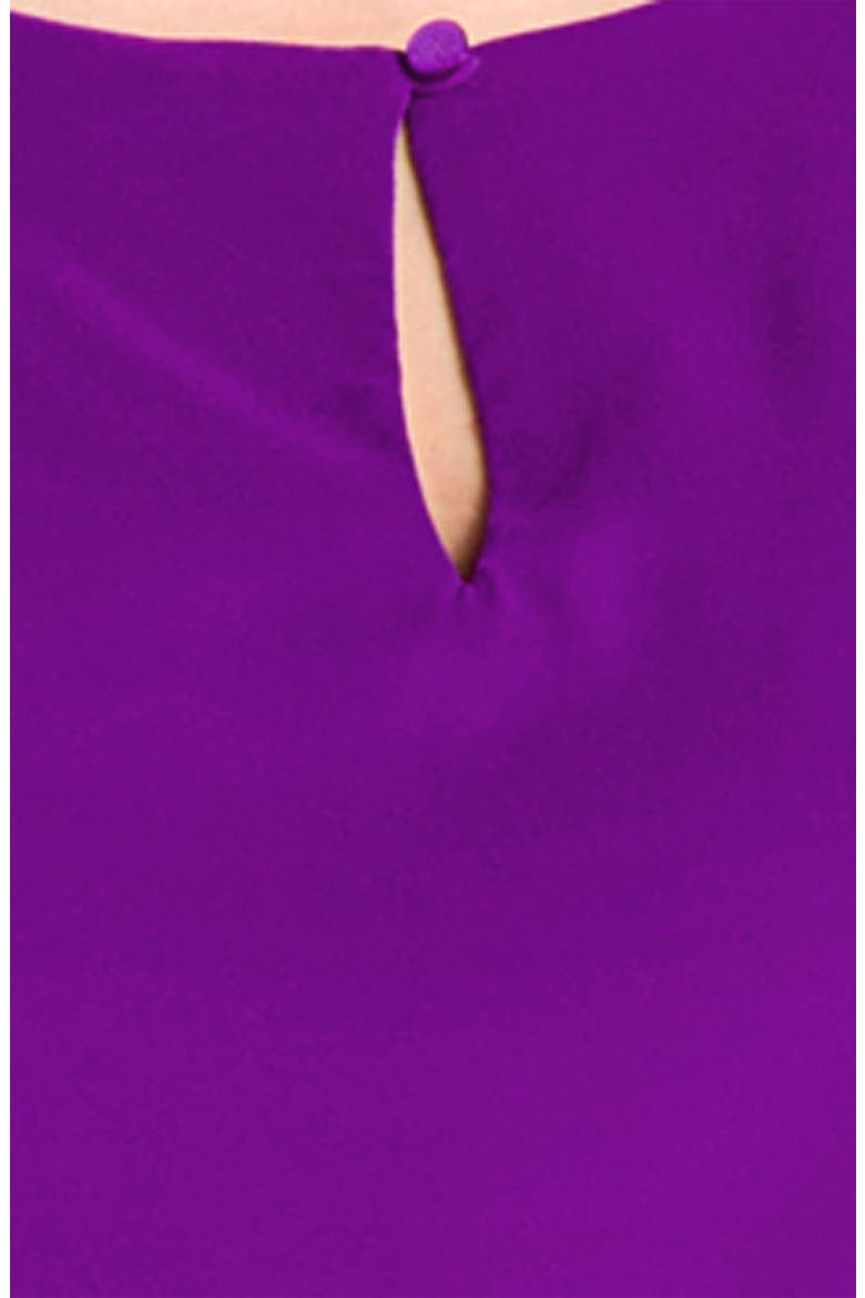 Bloused Matte Charmeuse Dress, Alternate, color, FUSION