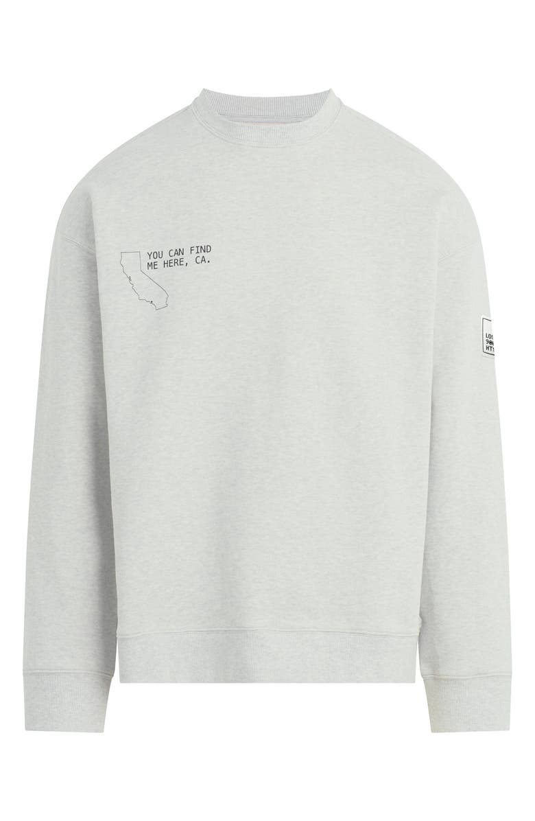 Joe's Relaxed Crewneck Graphic Sweatshirt, Alternate, color, Light Heather Grey