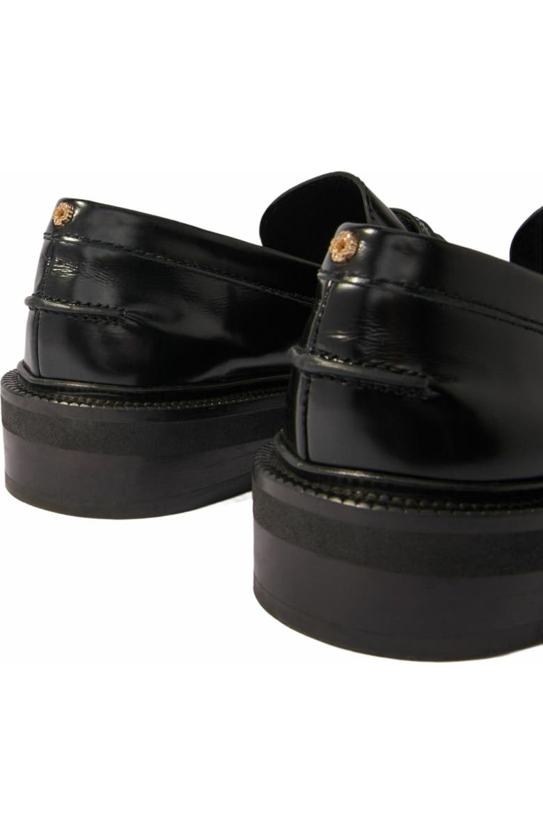 maje Leather loafers, Alternate, color, Black