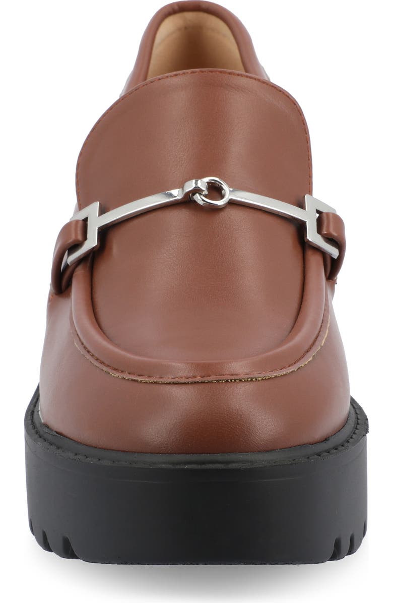Journee Collection Kezziah Platform Loafer Pump, Alternate, color, Brown