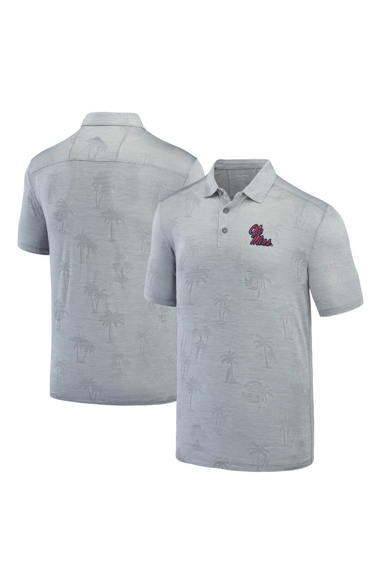Tommy Bahama Men's Tommy Bahama Gray Ole Miss Rebels Sport Palm Coast Palmera IslandZone Polo, Main, color, Gray