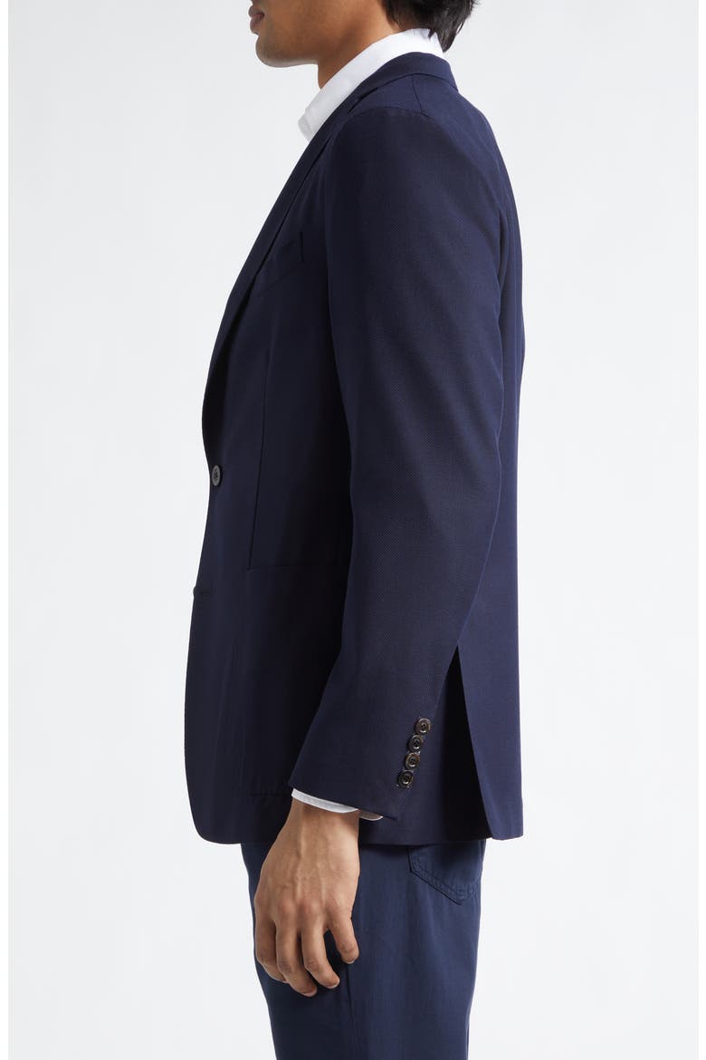 K-Jacket Virgin Wool Hopsack Sport Coat, Alternate, color, NAVY