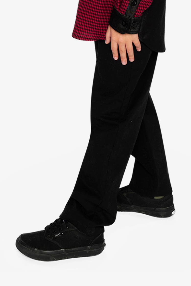 Stretch Denim Five-Pocket Adjustable Waist Pants, Alternate, color, Black