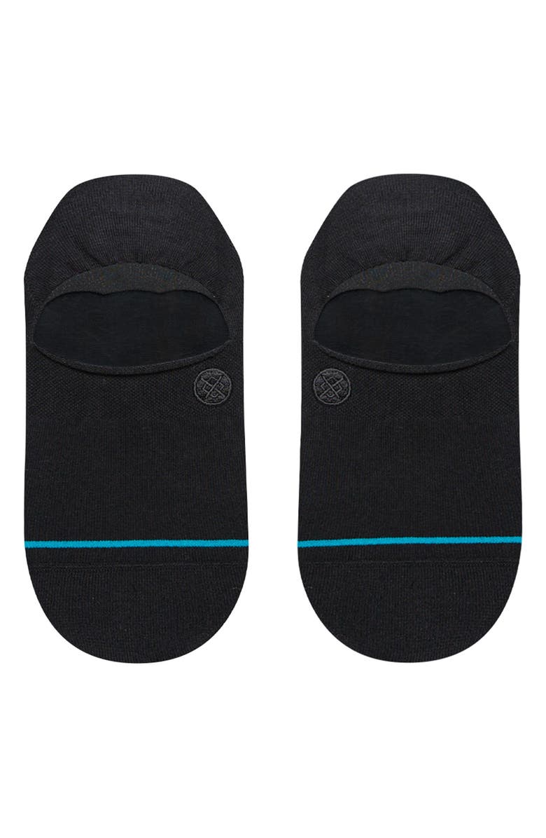 Stance Icon Cotton Blend No-Show Socks, Alternate, color, Black