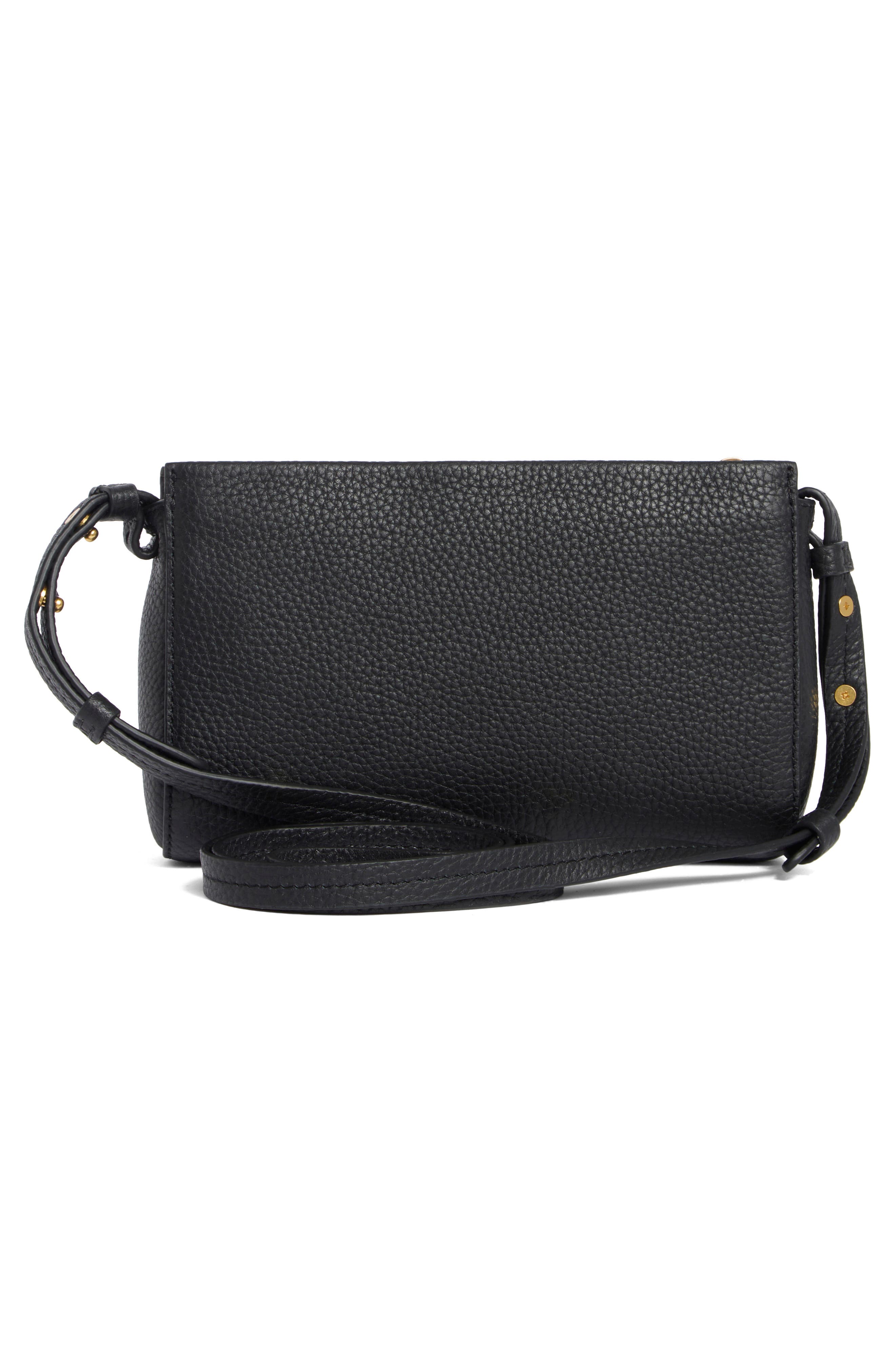 Vince Smyrna Top Zip Crossbody Bag, Alternate, color, Black