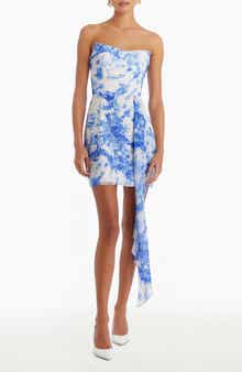 Amanda Uprichard Treasure Strapless Sheath Minidress