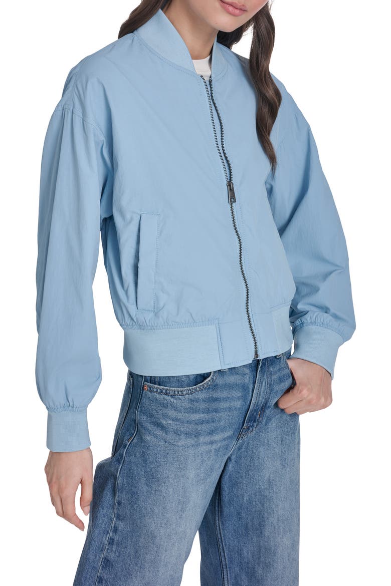 Relaxed Bomber Jacket, Alternate, color, GLACIER BLUE