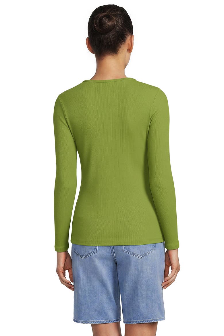 Long Sleeve Micro Rib T-Shirt, Alternate, color, Winter Pear
