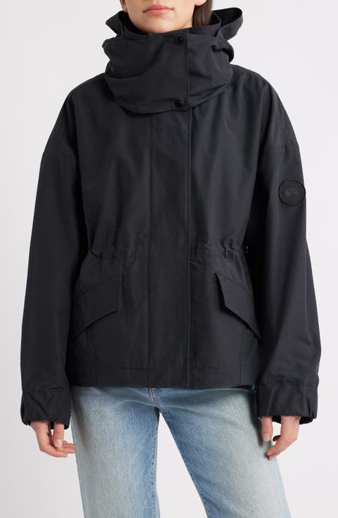 Olivine Oversize Water Repellent Bonded Twill Jacket