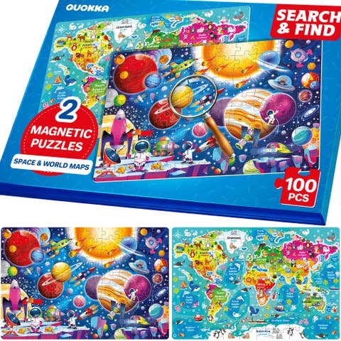 100 PCS Magnetic Puzzle Book for Kids