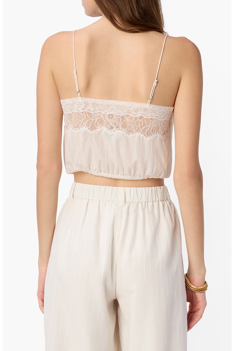 Libi Cotton & Silk Camisole, Alternate, color, MACADAMIA