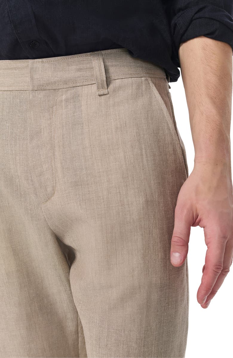 rag & bone Evan Tapered Donegal Wool Blend Pants, Alternate, color, Beige